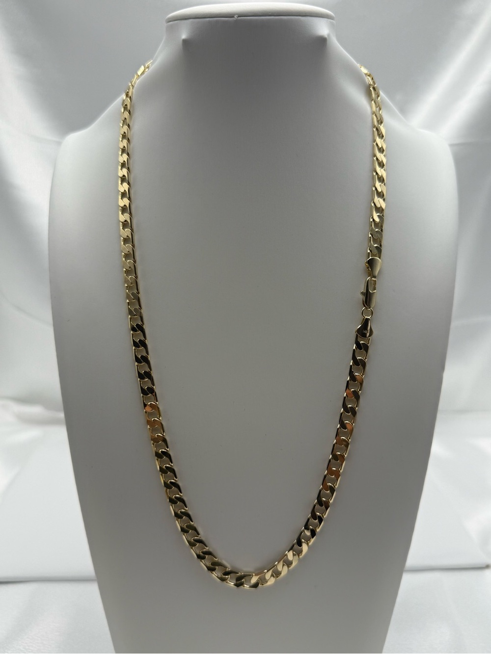22” 5.1mm 18K Gold Dipped Cuban Link Necklace – 14K Stamped